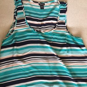 Torrid striped pocket tank top